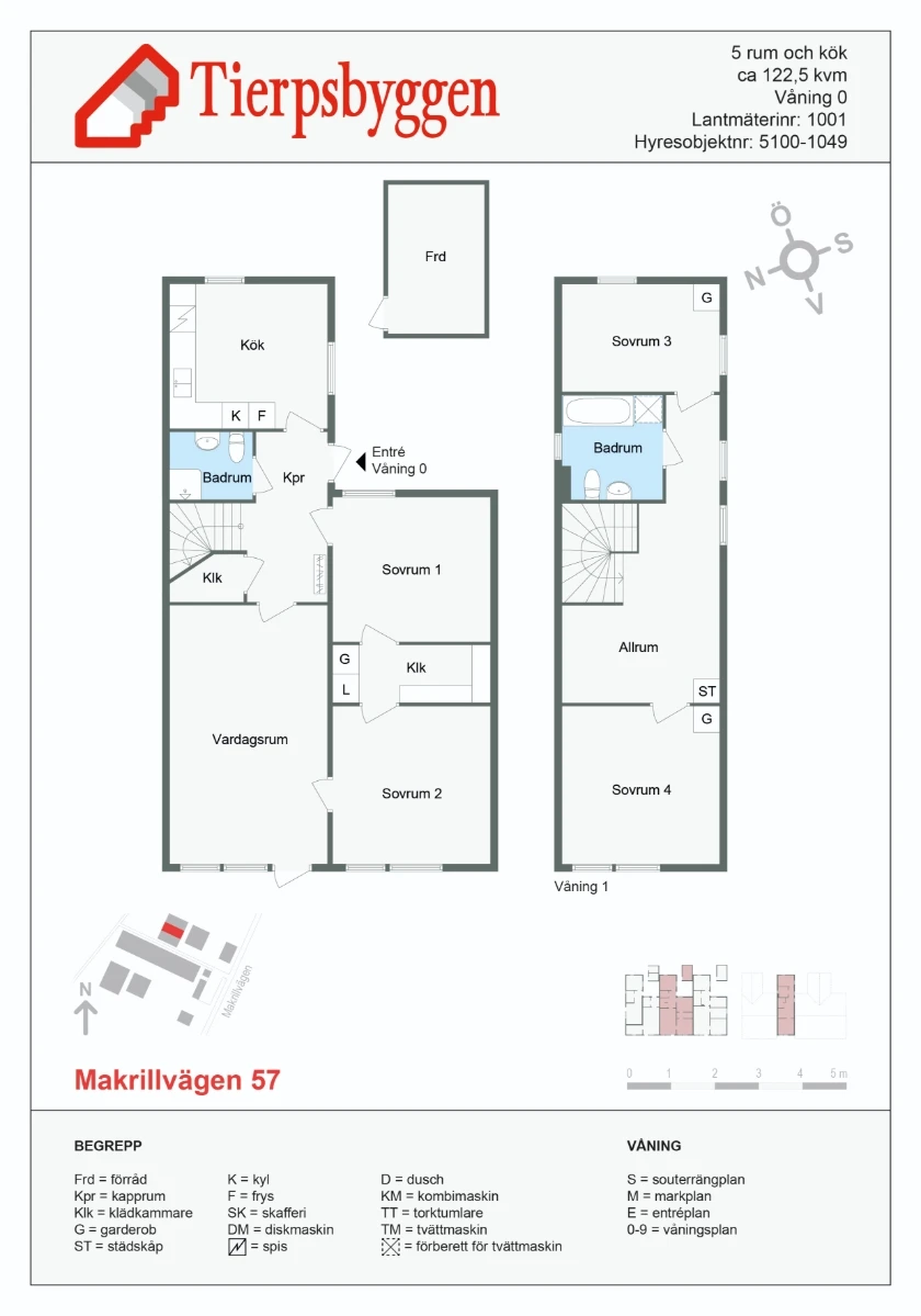 Planritning, Makrillvägen 57