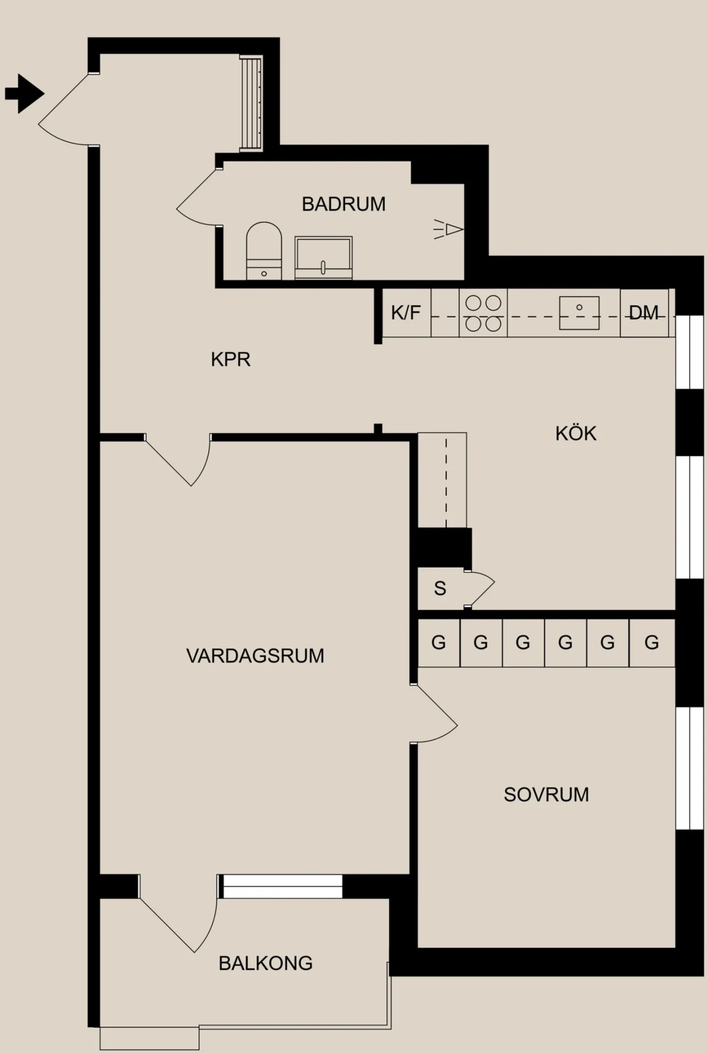 Planritning, Enebymovägen 11