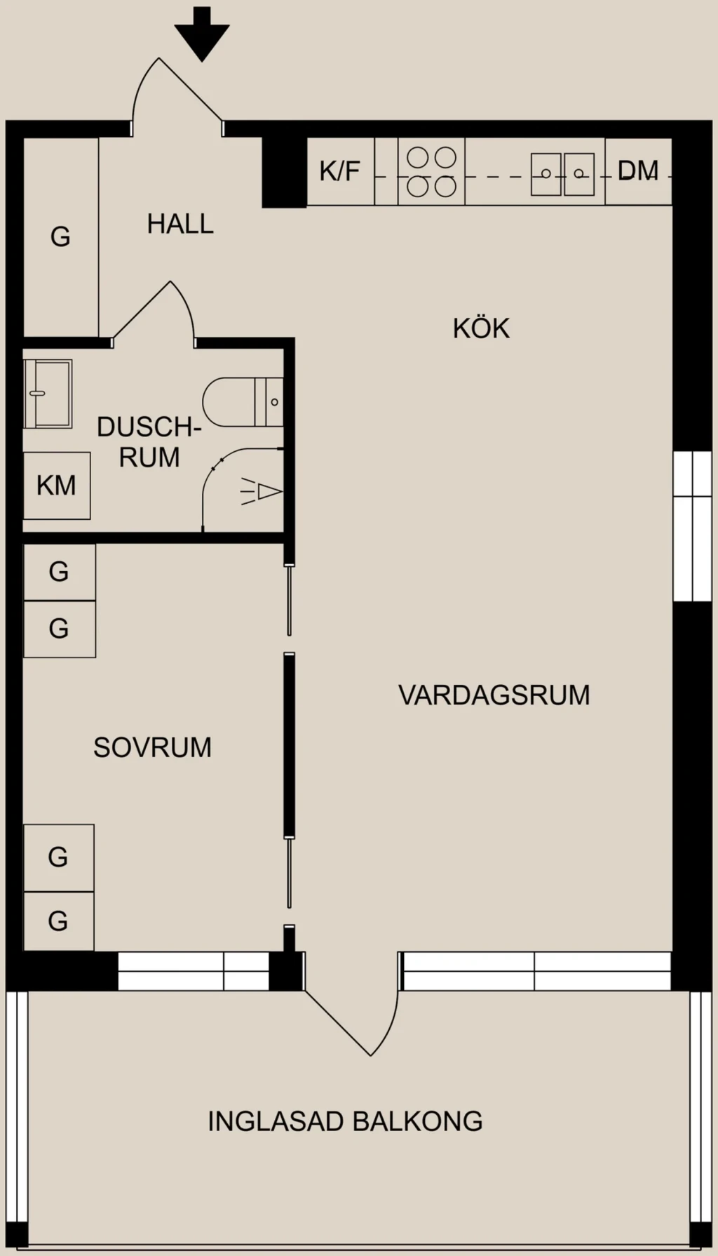 Planritning, Södra Promenaden 36