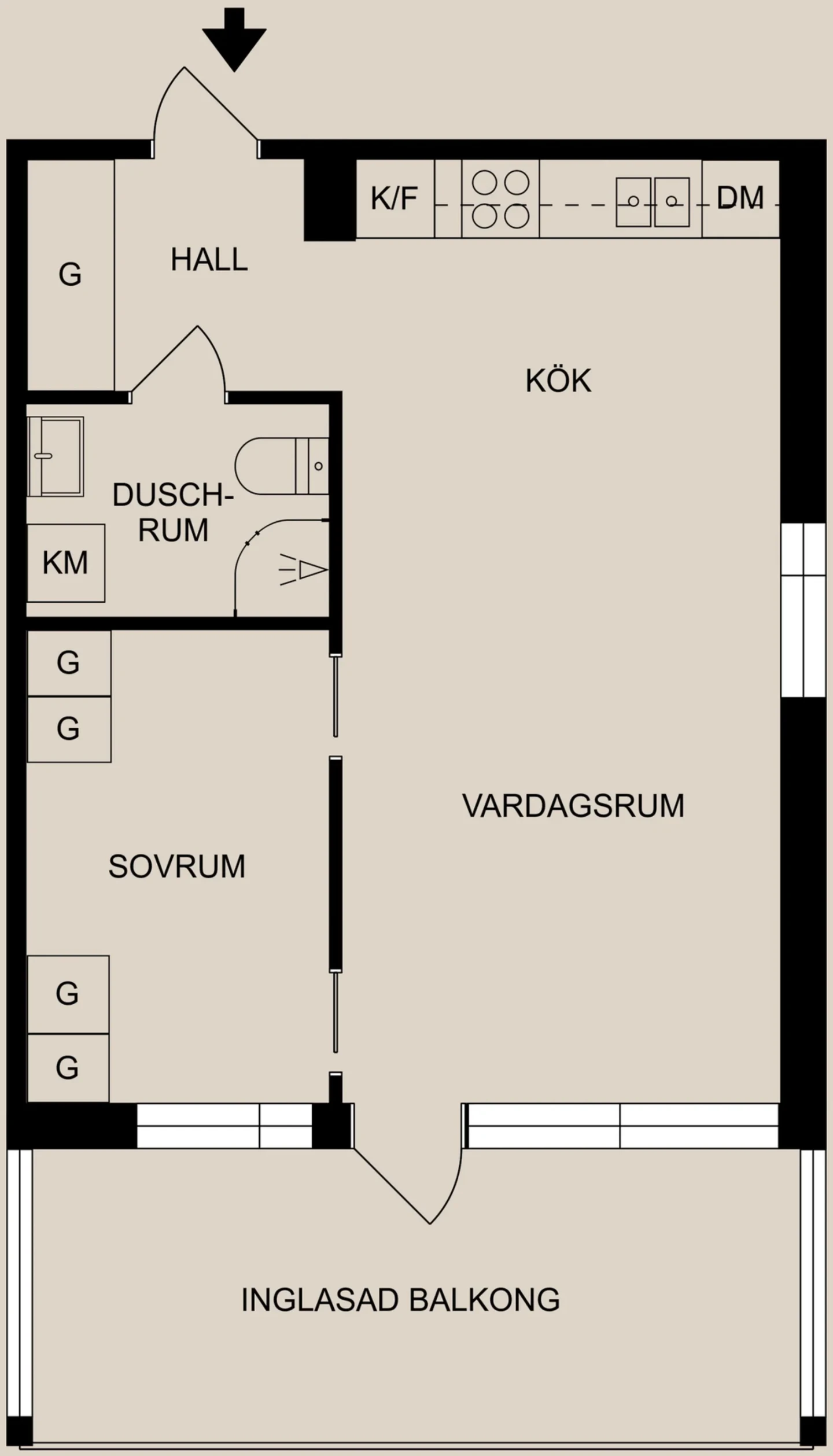 Planritning, Södra Promenaden 36