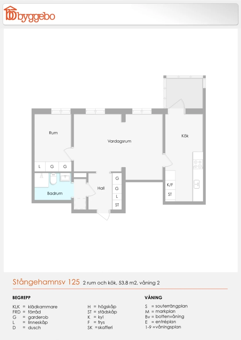 Planritning, Stångehamnsvägen 125