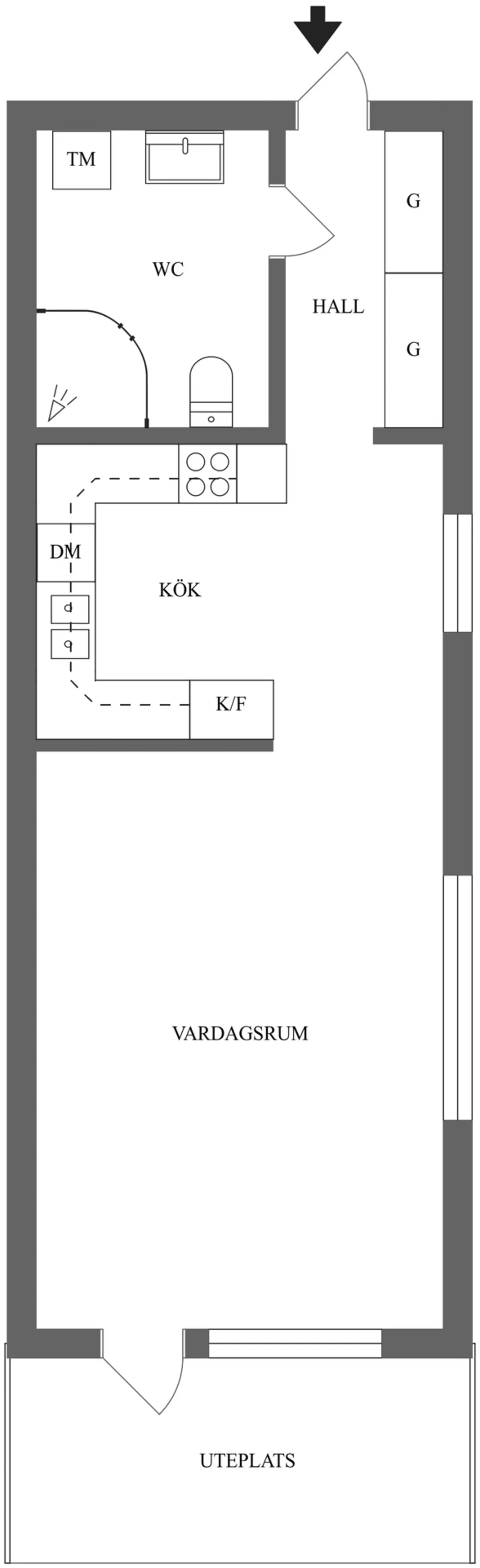 Planritning, Albrektsvägen 169