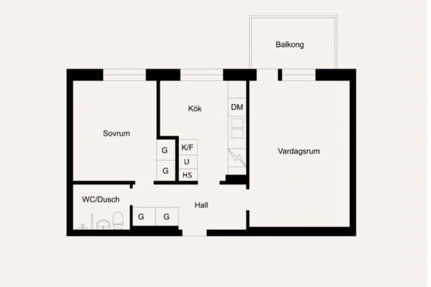Planritning, Carlsrovägen 3B