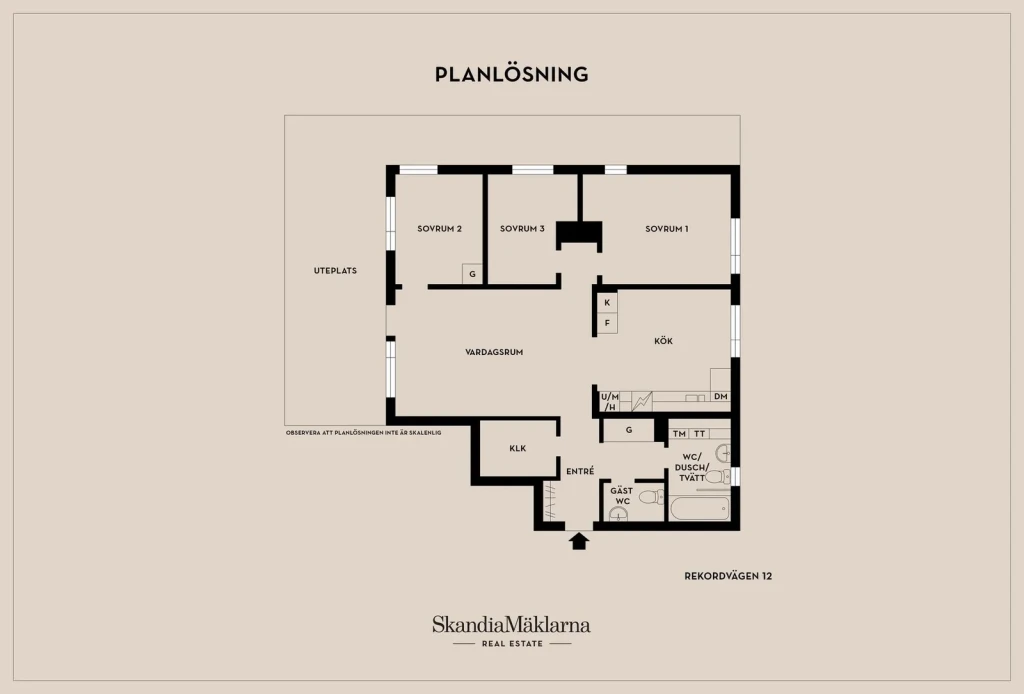 Planritning, Rekordvägen 12
