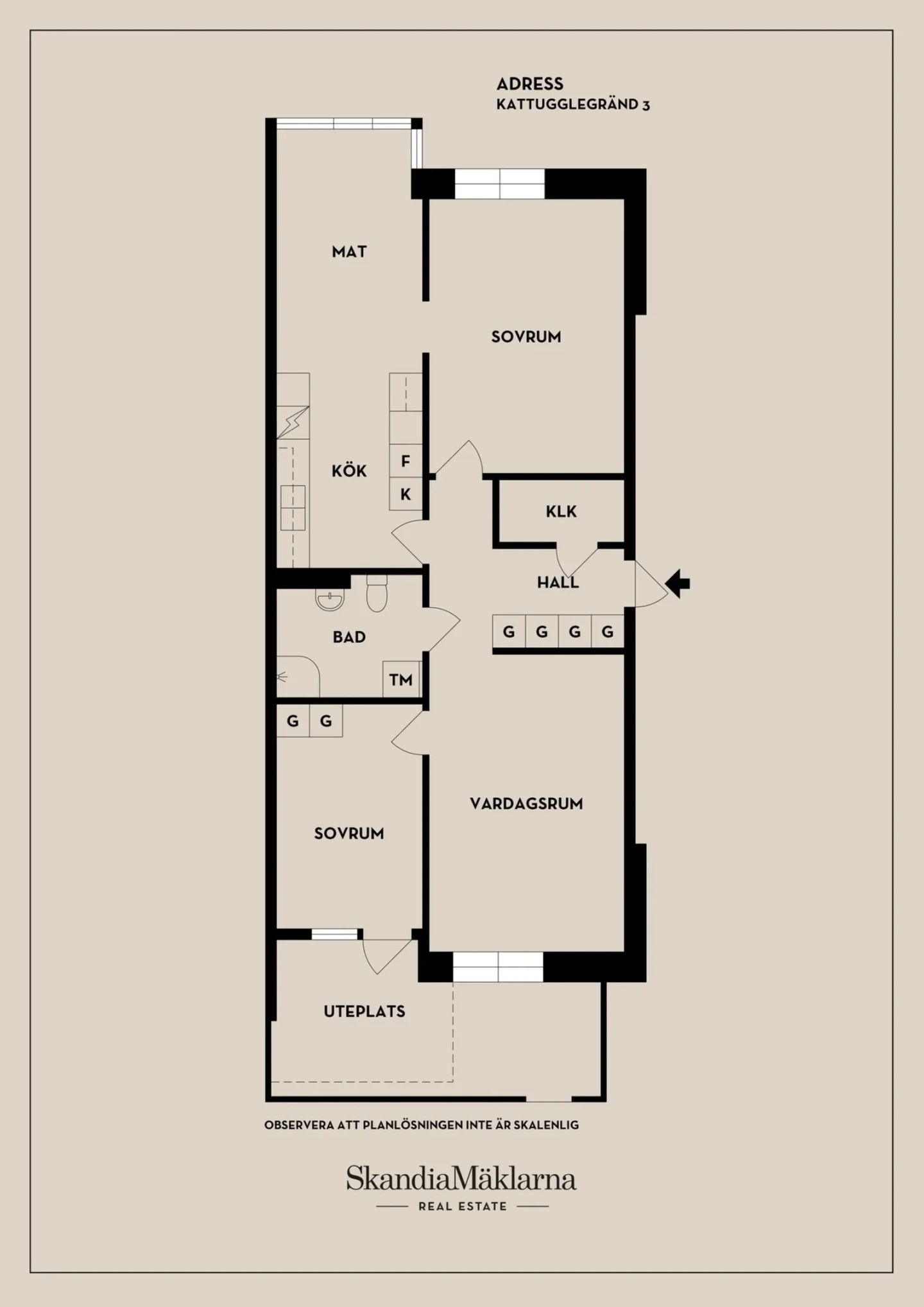 Planritning, Kattugglegränd 3