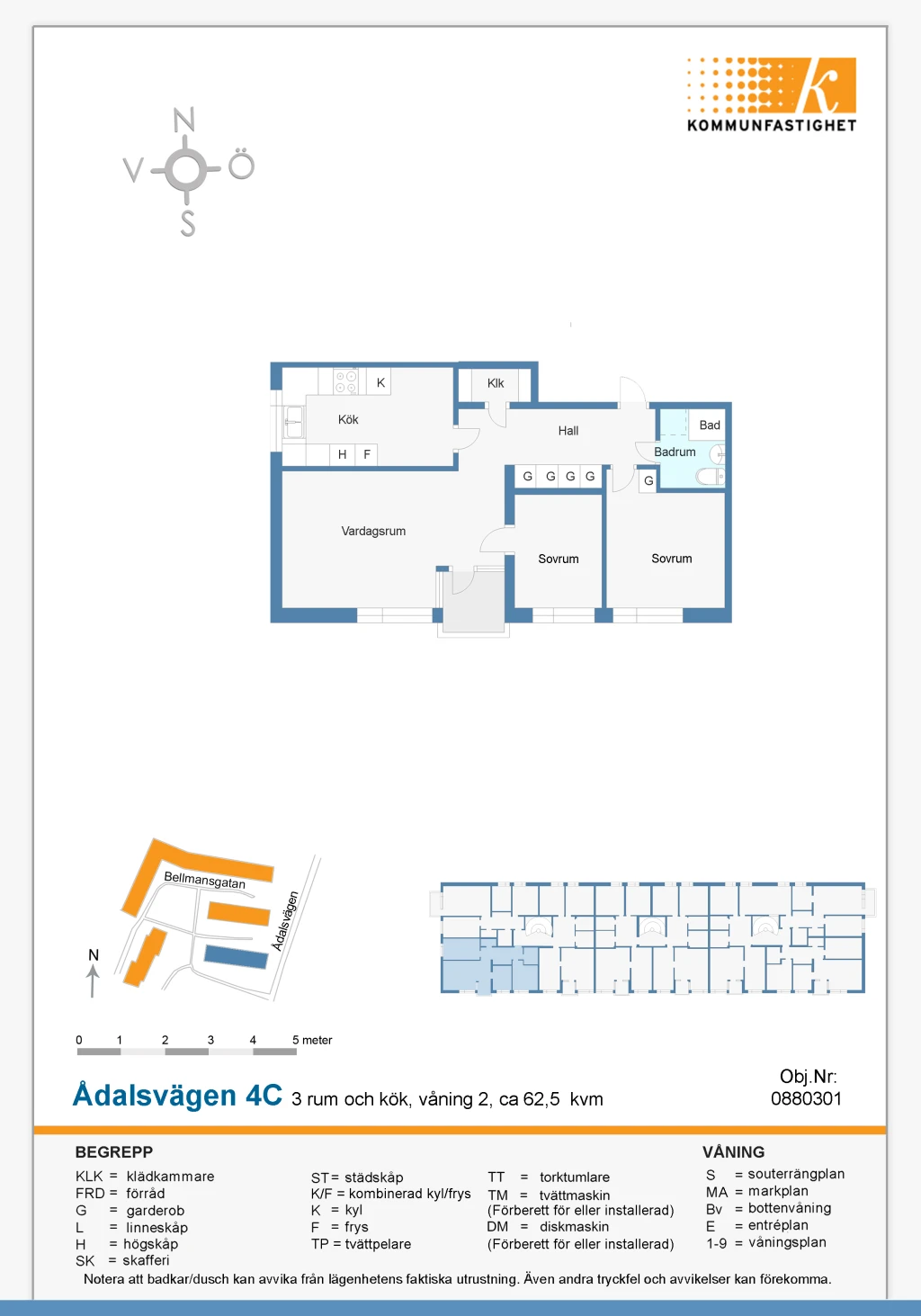 Planritning, Ådalsvägen 4 C
