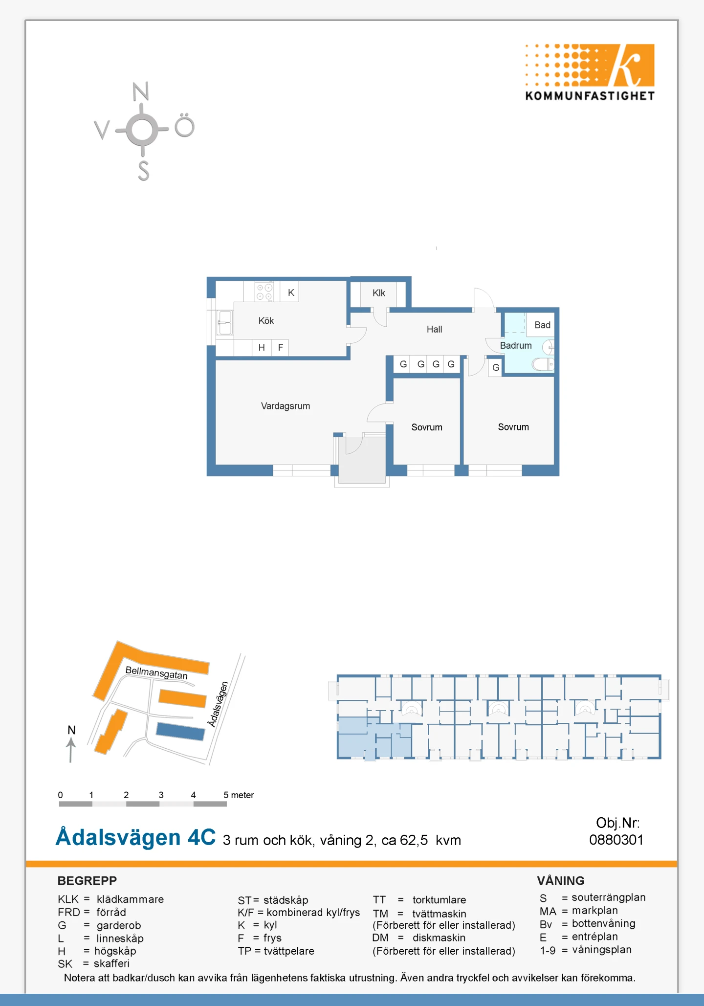 Planritning, Ådalsvägen 4 C