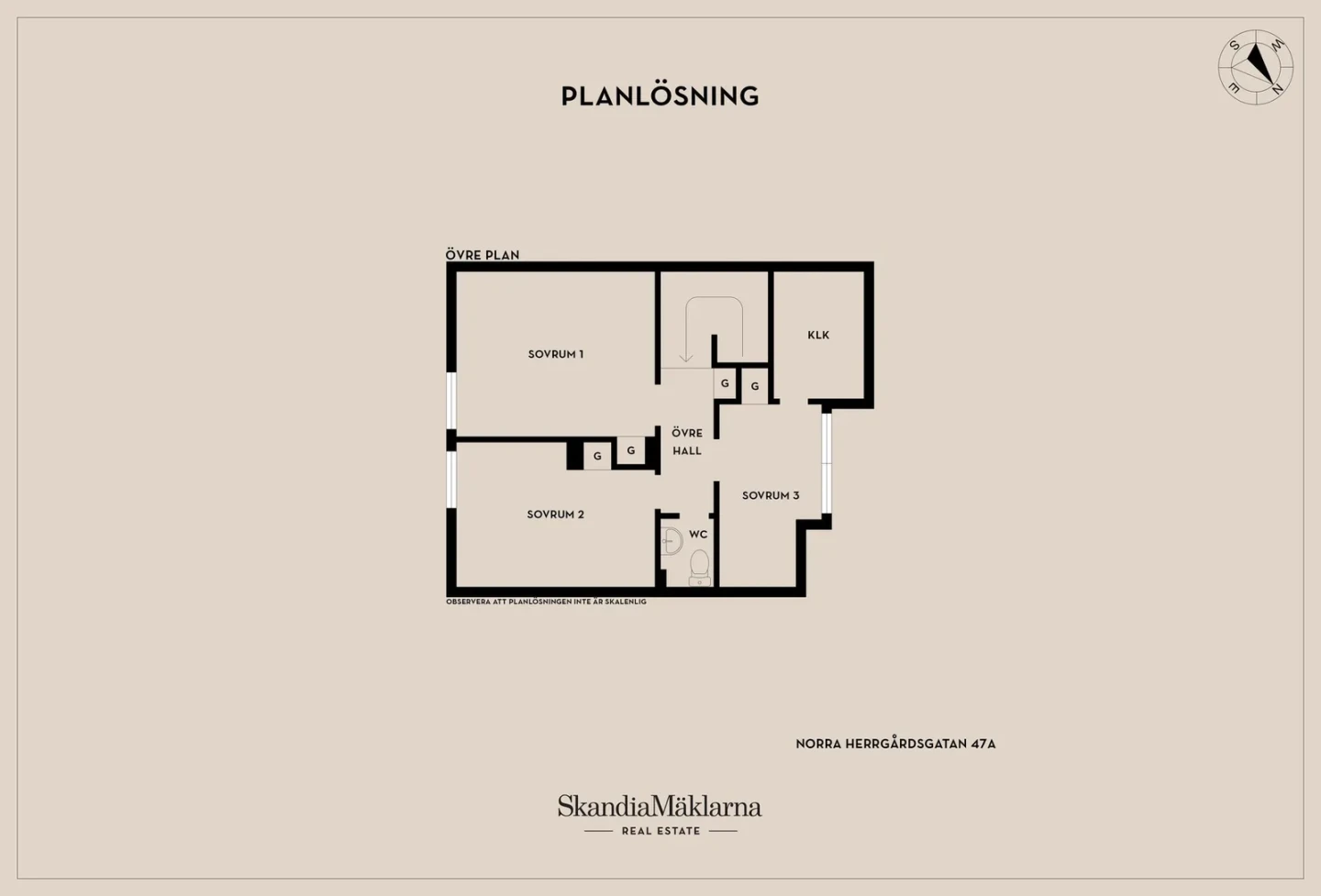 Planritning, Norra Herrgårdsgatan 47A