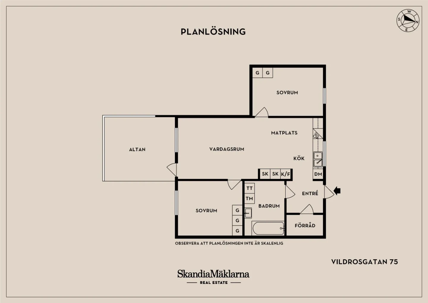 Planritning, Vildrosgatan 75