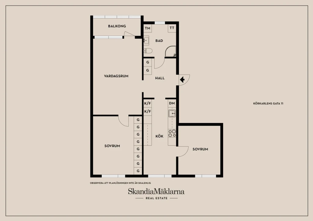 Planritning, Körkarlens gata 11