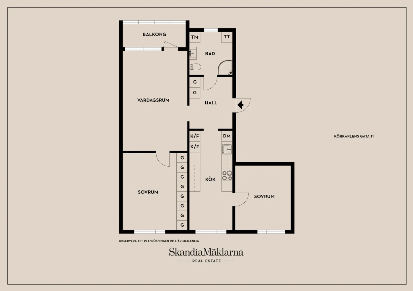 Planritning, Körkarlens gata 11