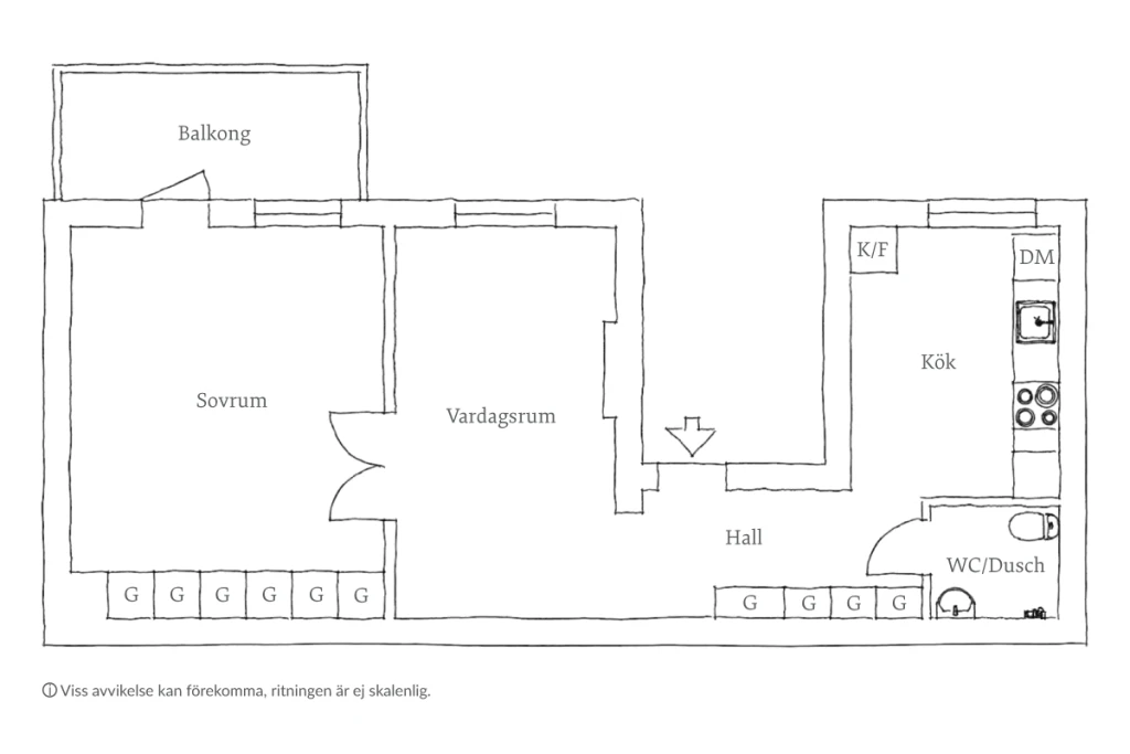 Planritning, Aschebergsgatan 13B