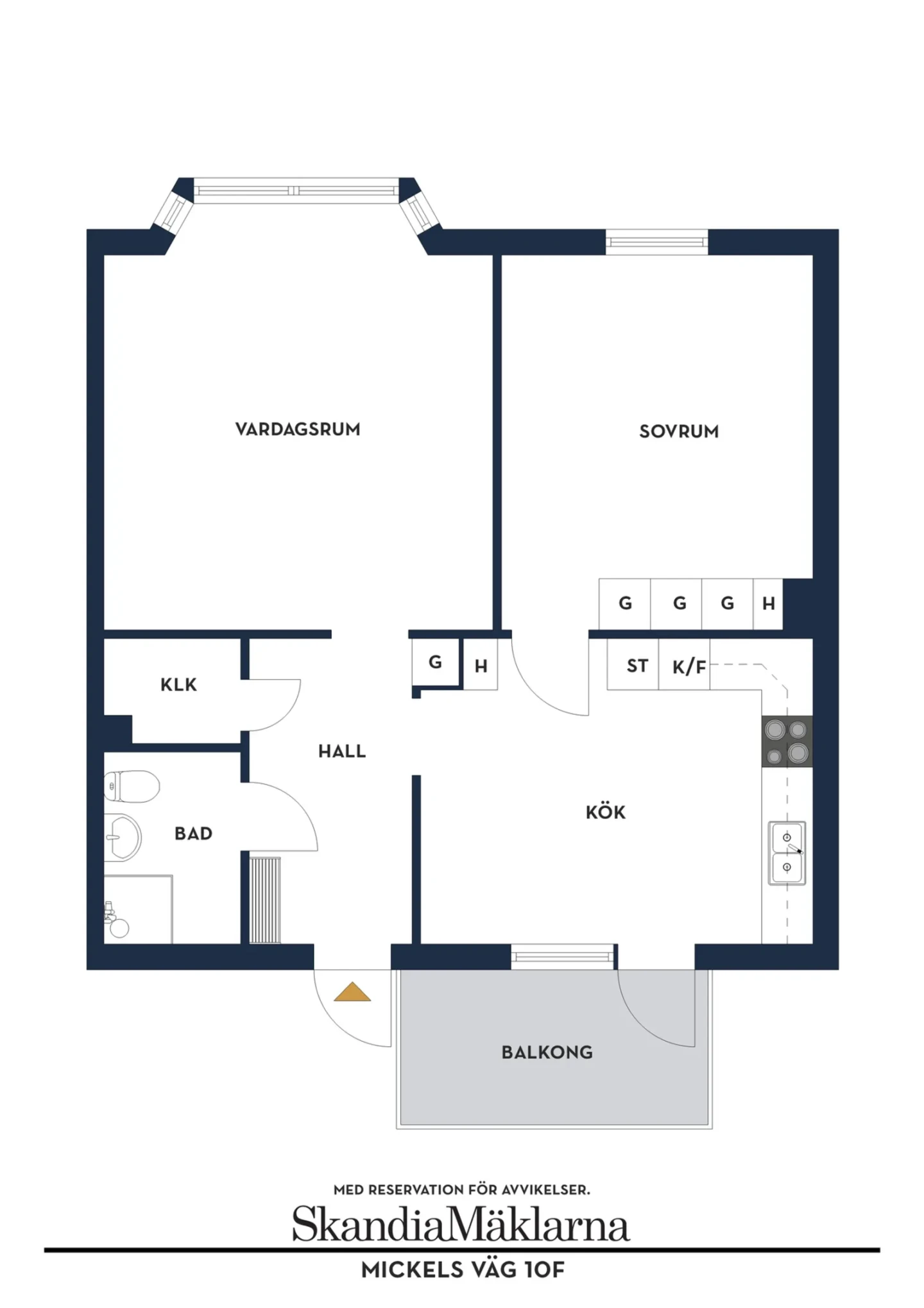 Planritning, Mickels väg 10F