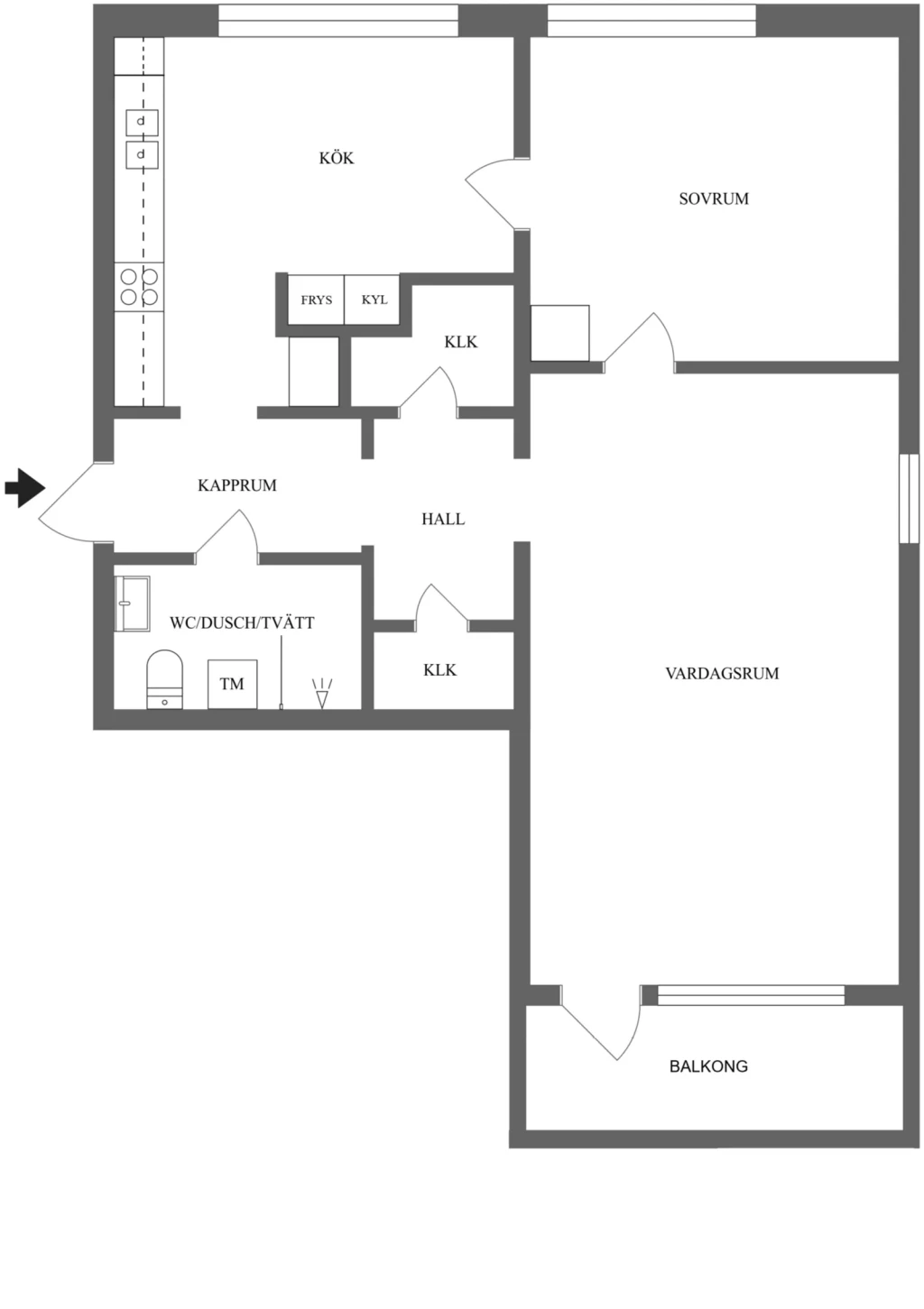 Planritning, Grebyvägen 29