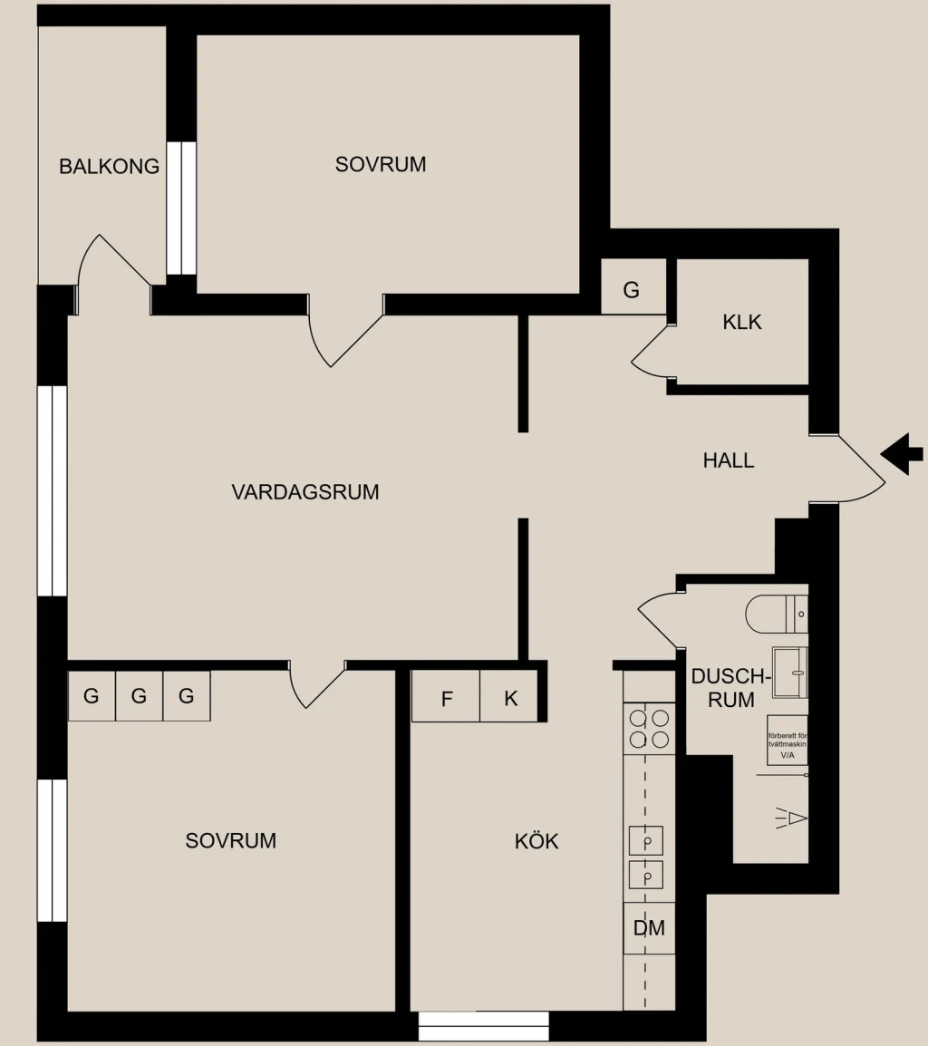 Planritning, Smedstugugatan 14