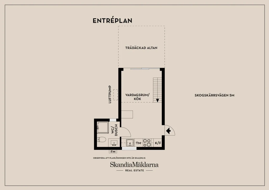 Planritning, Skogskärrsvägen 5M