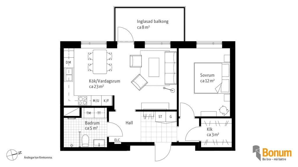 Planritning, Stensundsvägen 6A
