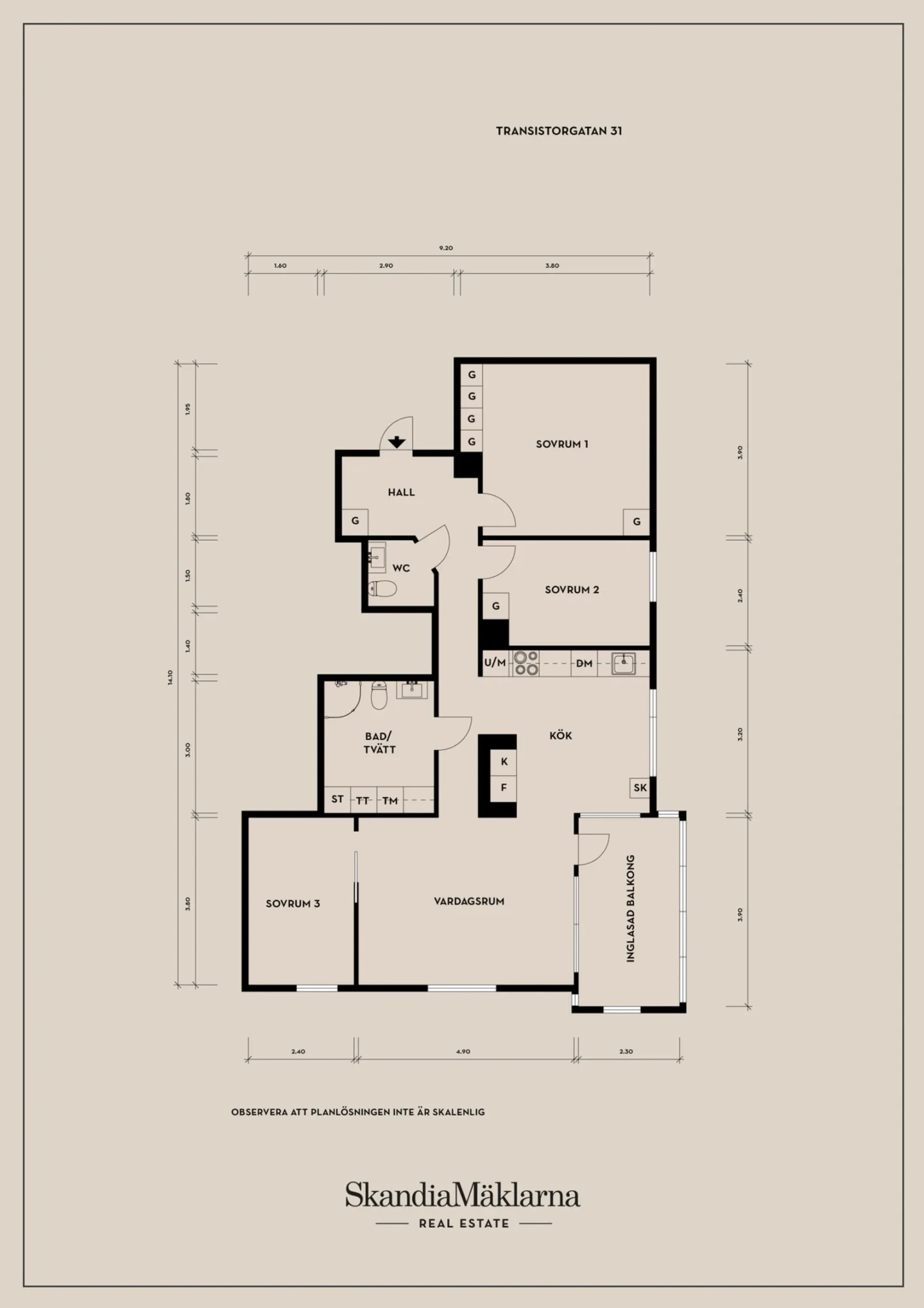 Planritning, Transistorgatan 31