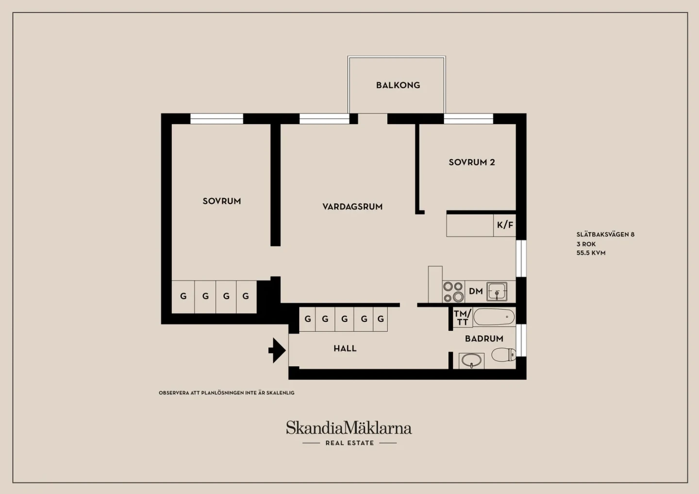 Planritning, Slätbaksvägen 8