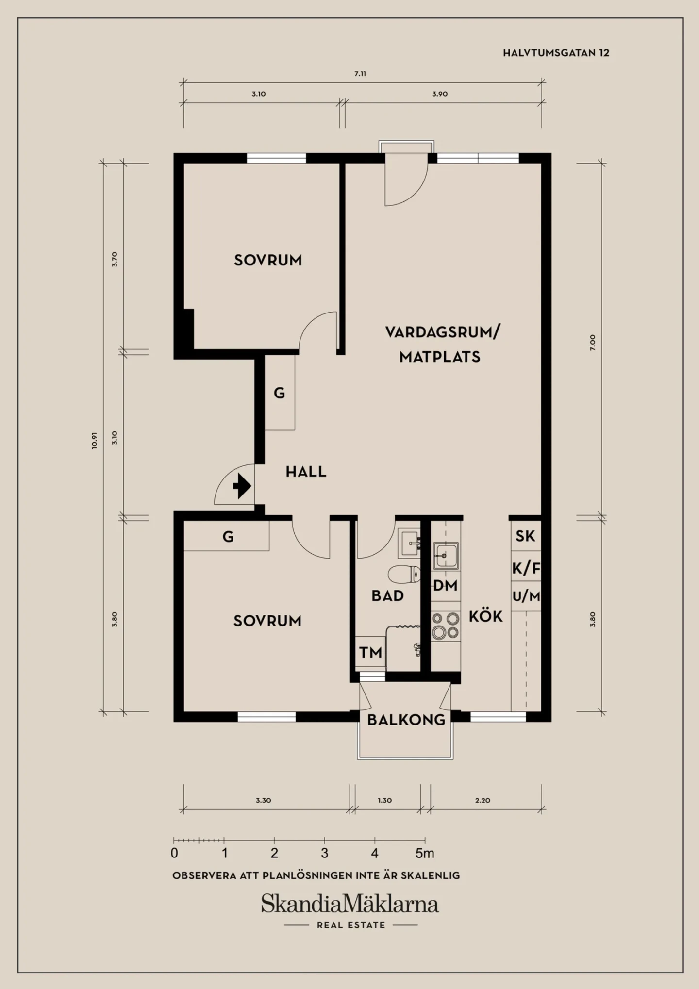 Planritning, Halvtumsgatan 12
