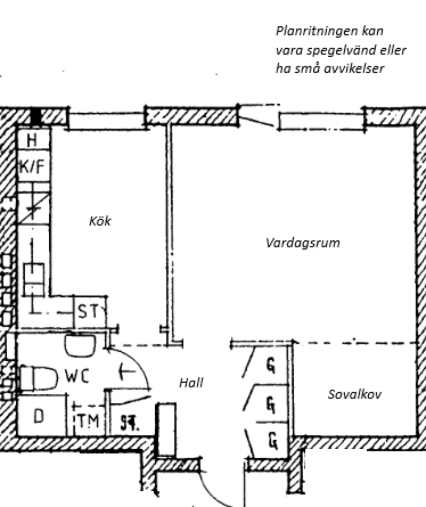 Planritning, Norra Långgatan 48A