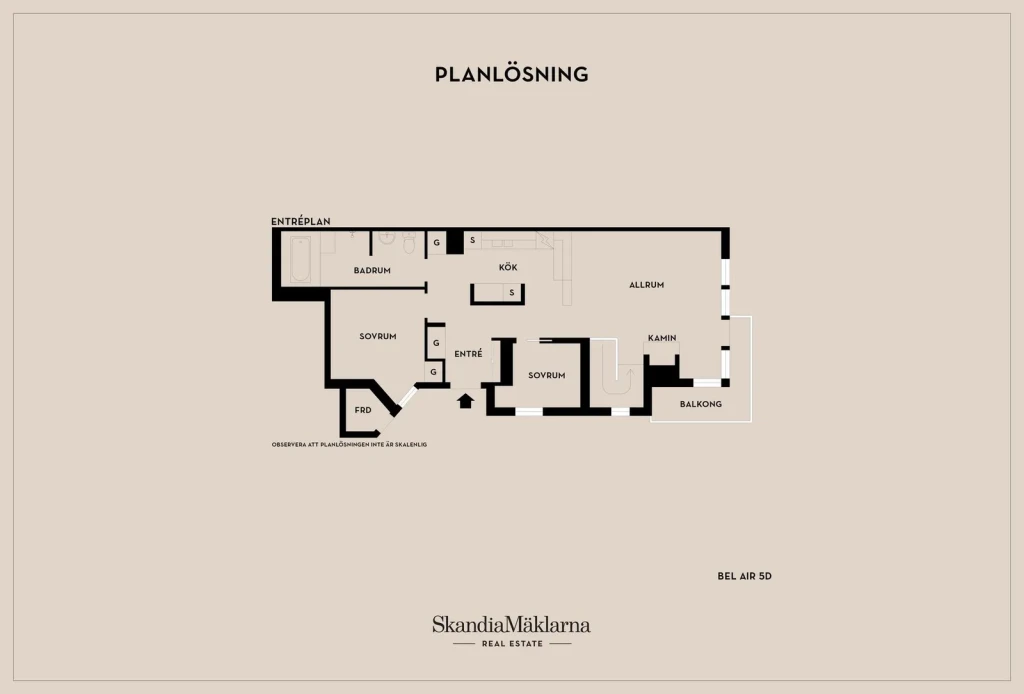 Planritning, Björnen Bel Air 5D