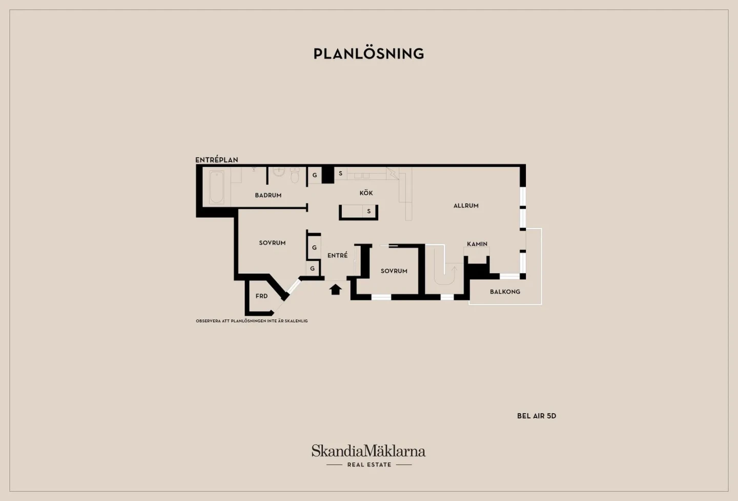 Planritning, Björnen Bel Air 5D