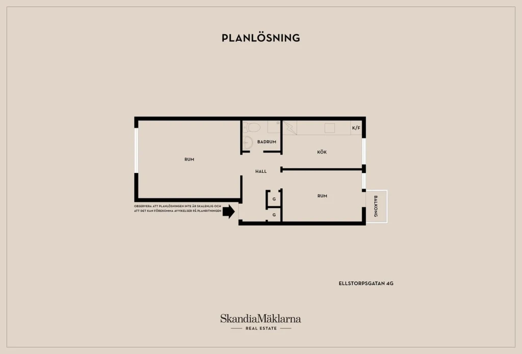 Planritning, Ellstorpsgatan 4G