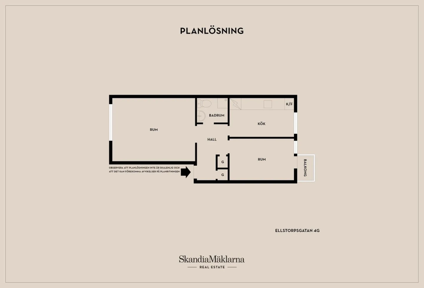 Planritning, Ellstorpsgatan 4G