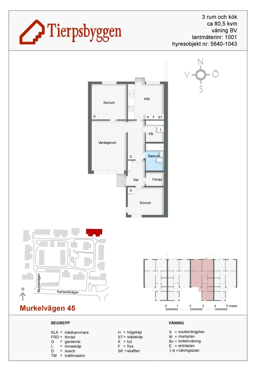 Planritning, Murkelvägen 45