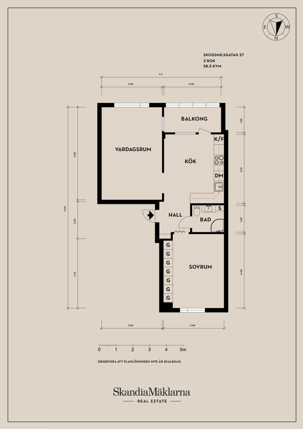 Planritning, Skogsmilsgatan 27
