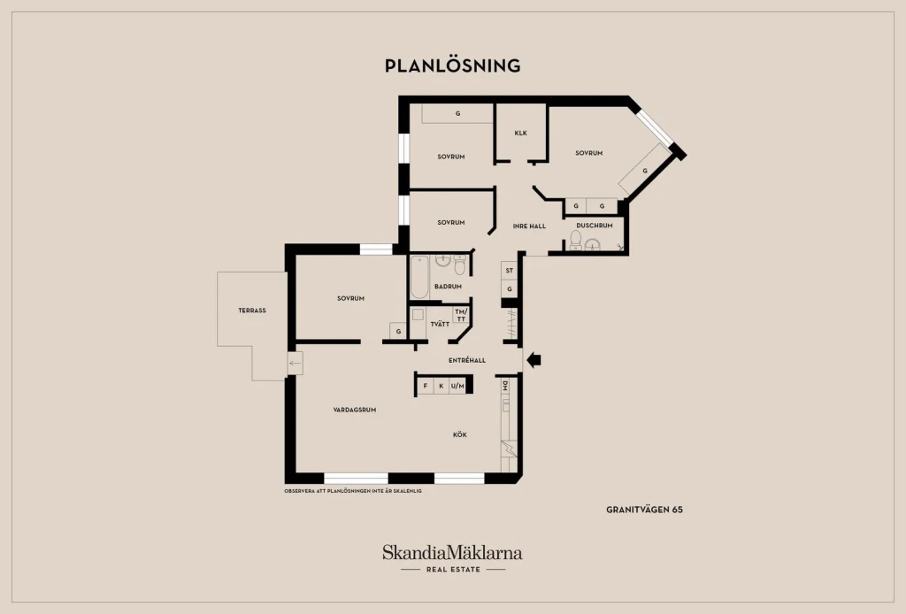 Planritning, Granitvägen 65