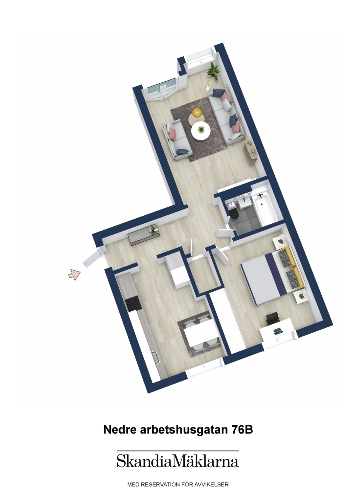 Planritning, Nedre Arbetshusgatan 76B