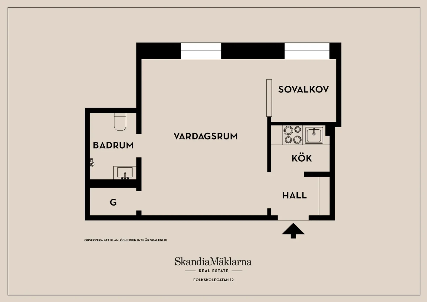Planritning, Folkskolegatan 12