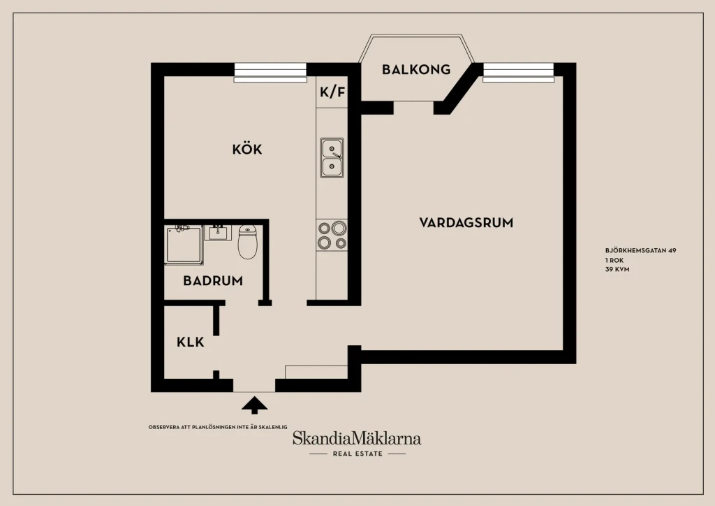 Planritning, Björkhemsgatan 49