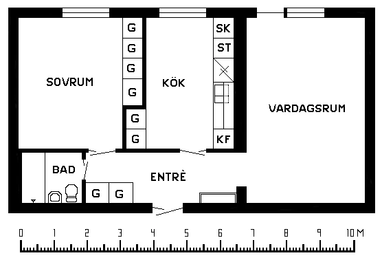 Planritning, Lindängsgatan 39B