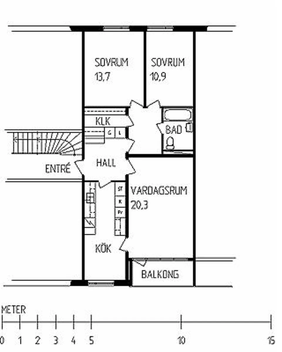 Planritning, Skönsbergsvägen 28