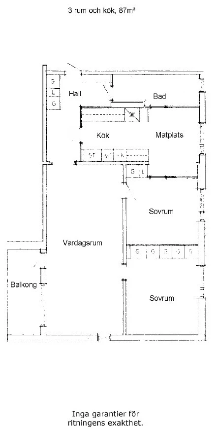 Planritning, Södra Vägen 54