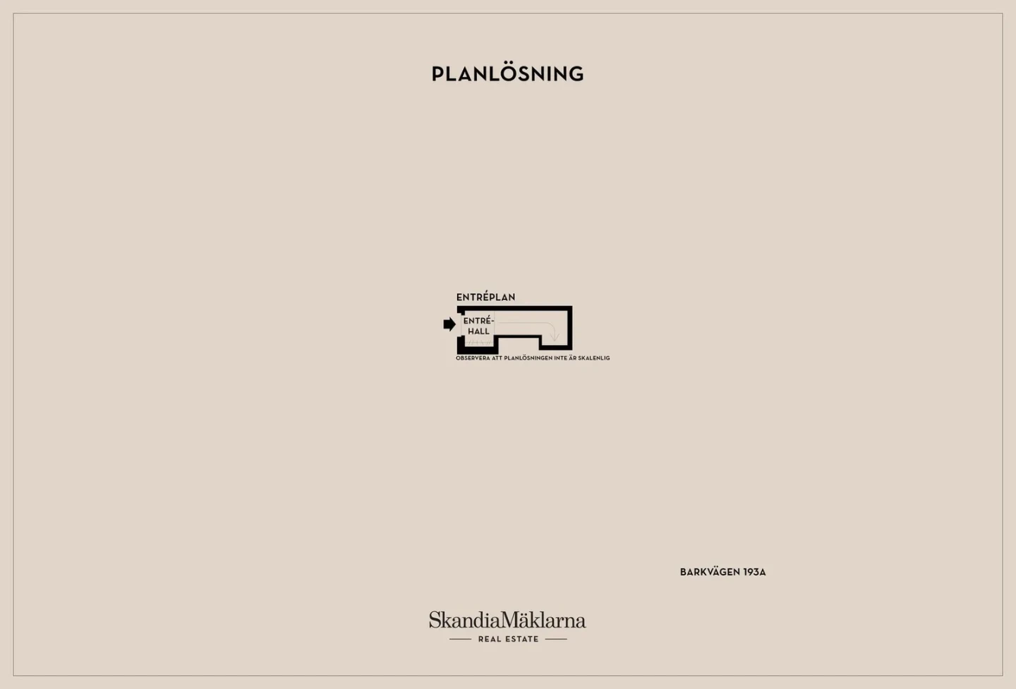 Planritning, Barkvägen 193A