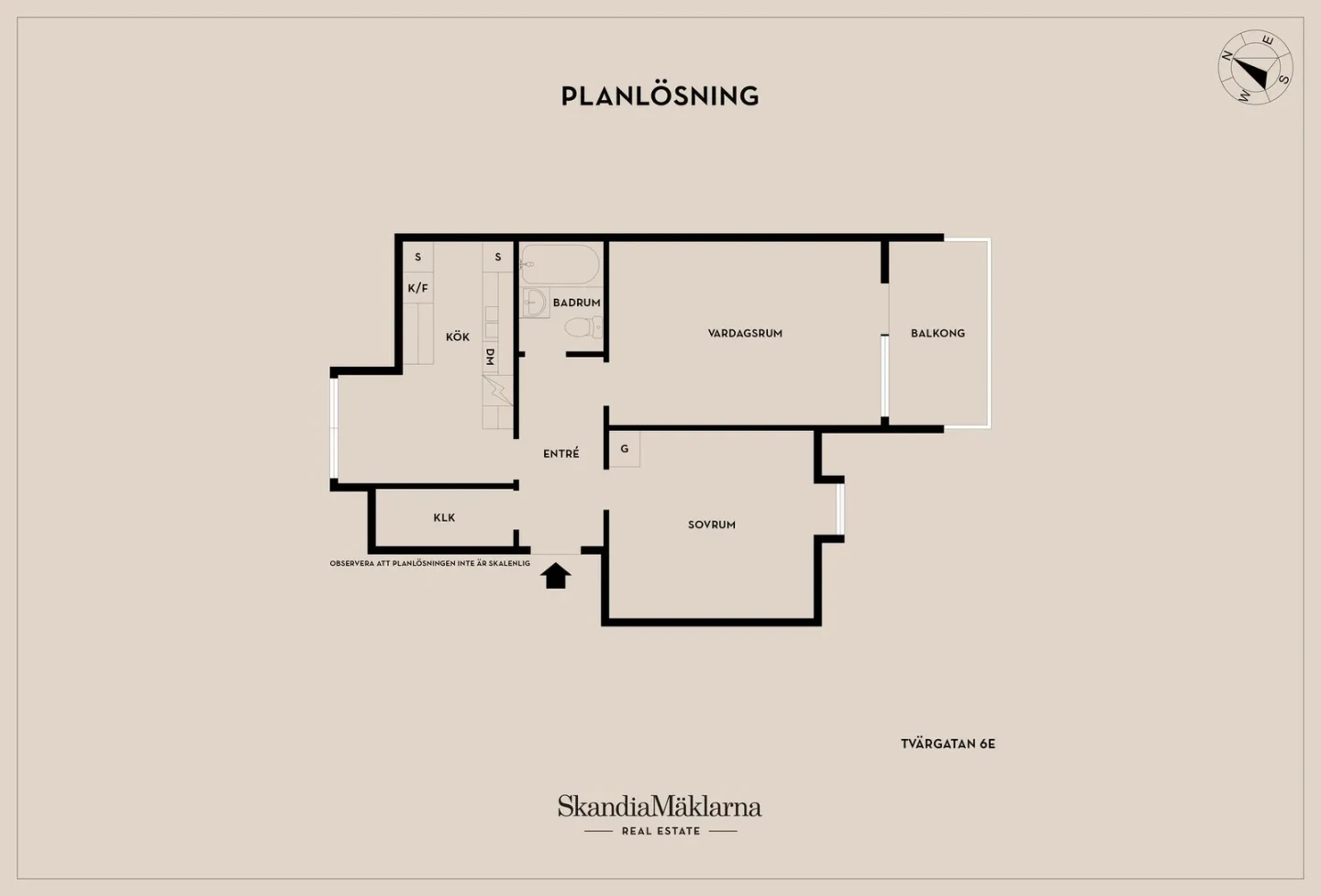 Planritning, Tvärgatan 6E