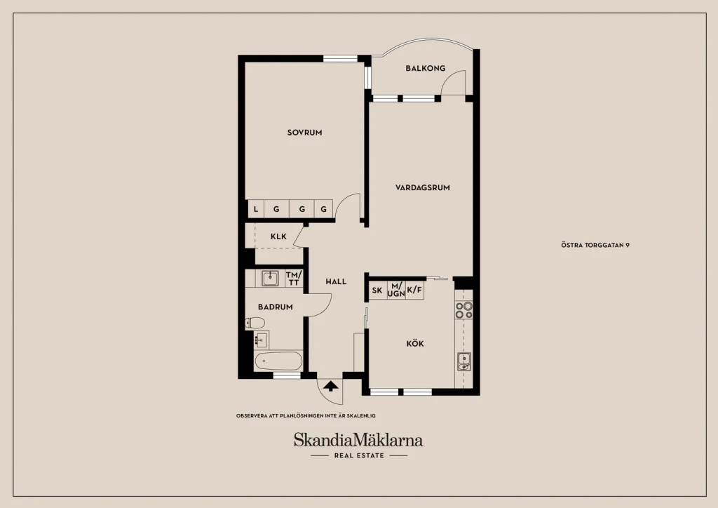 Planritning, Östra Torggatan 9