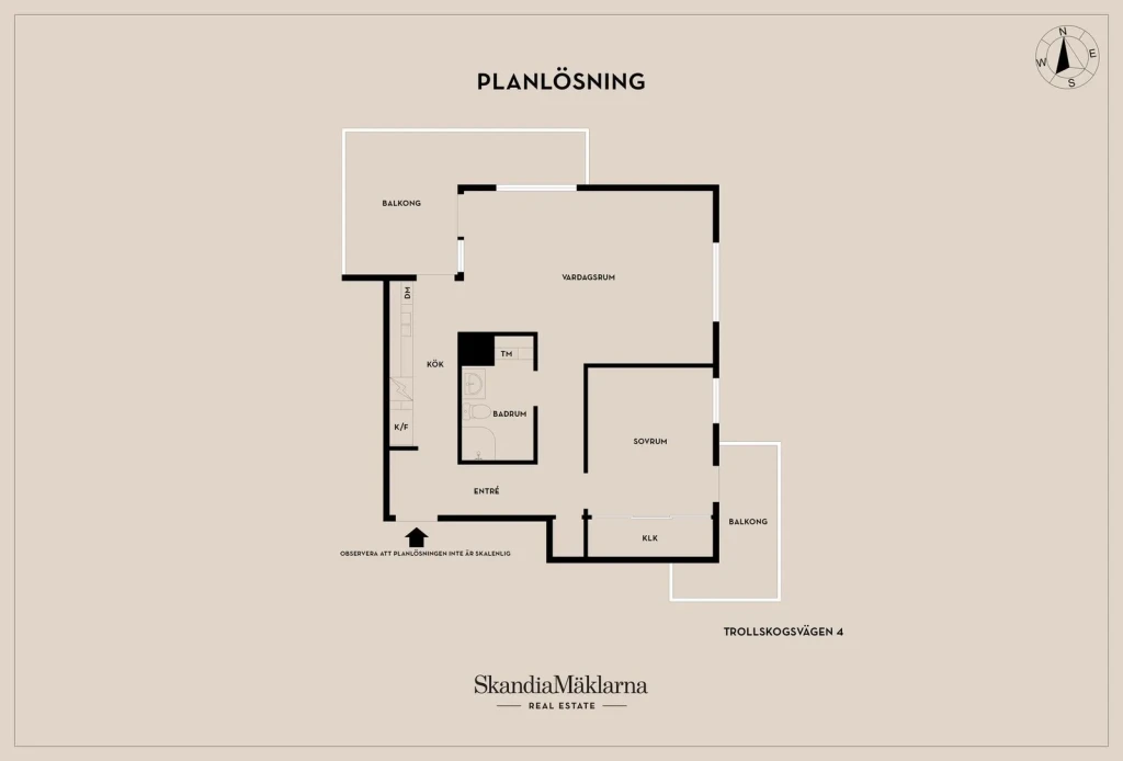Planritning, Trollskogsvägen 4