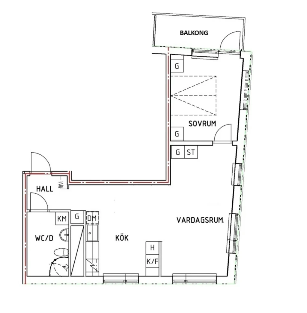 Planritning, Hjulstavägen 88