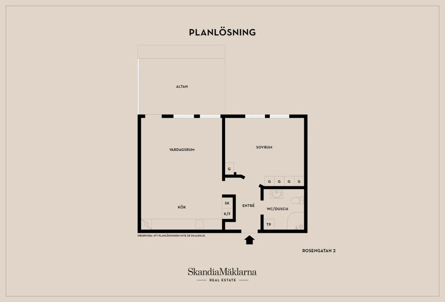 Planritning, Rosengatan 2