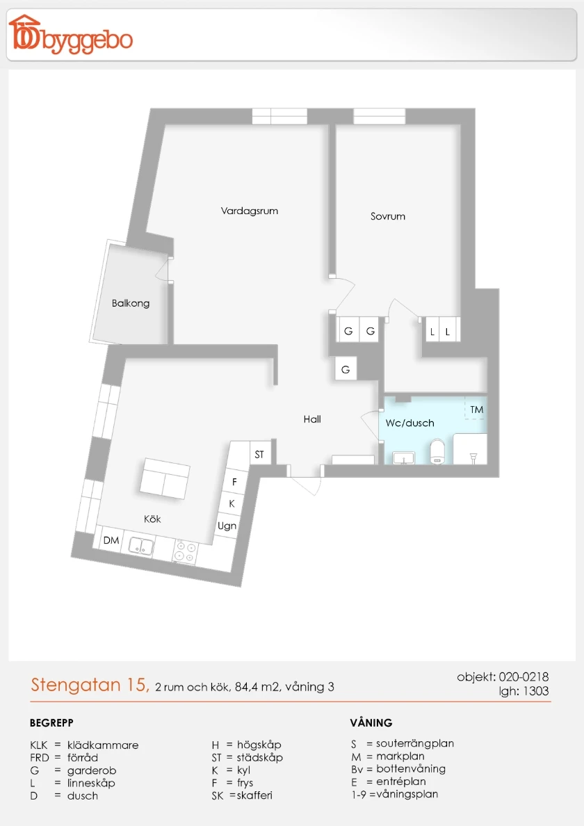 Planritning, Stengatan 15
