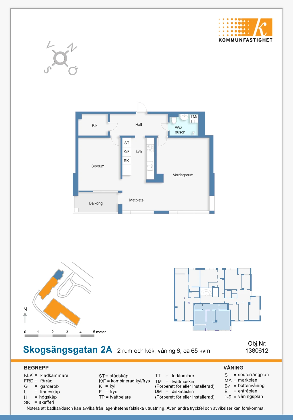 Planritning, Skogsängsgatan 2 A