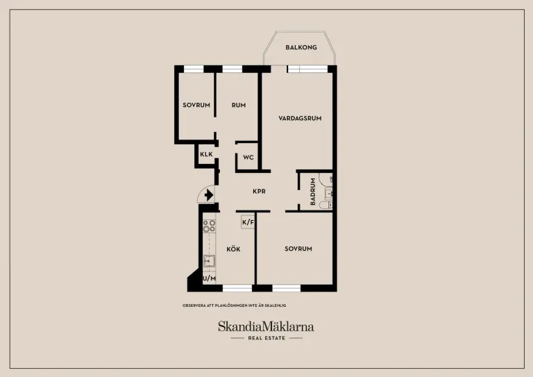 Bostadsrätt med 4 rum på Nordlinds väg 96C i Malmö