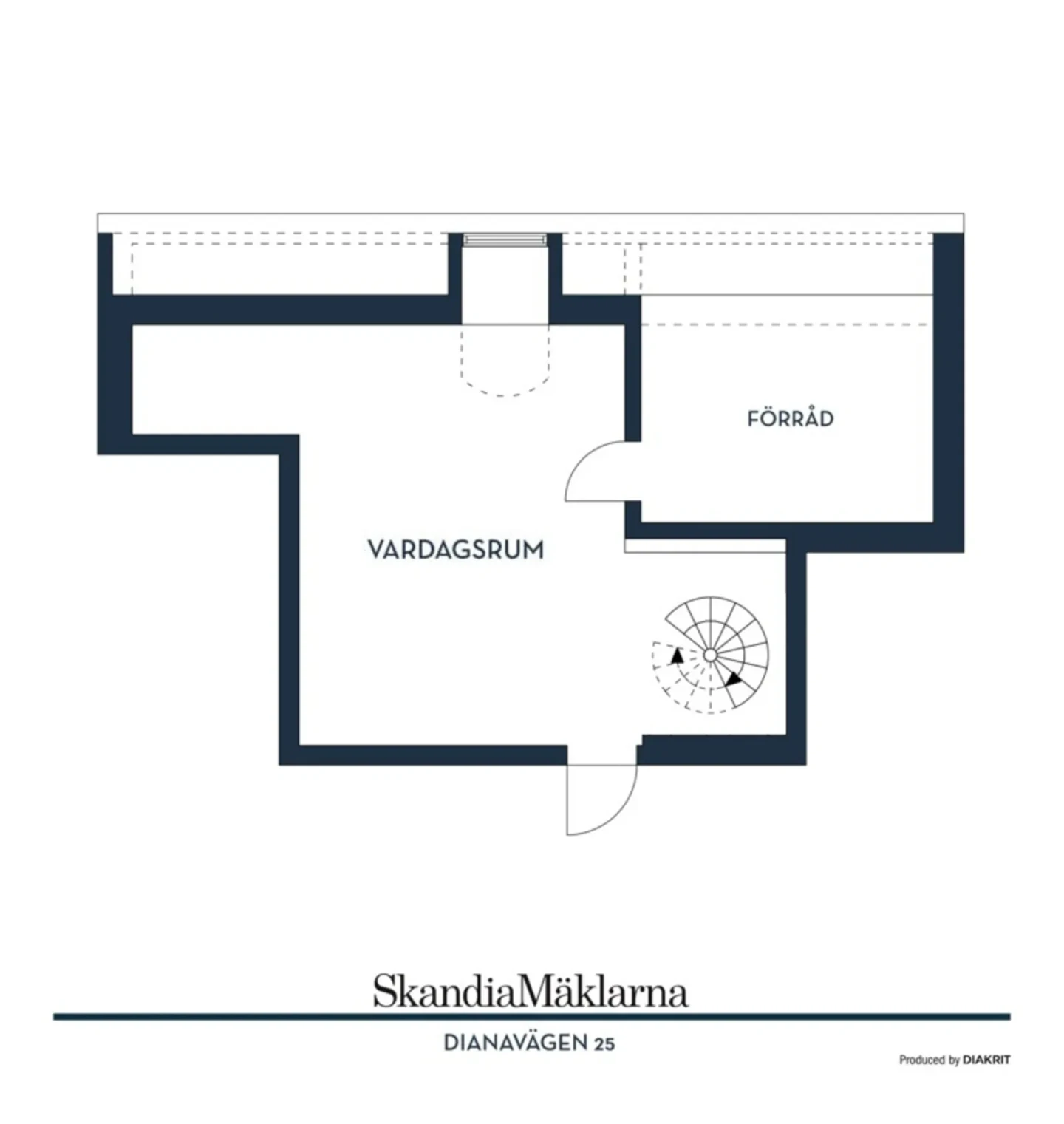Planritning, Dianavägen 25