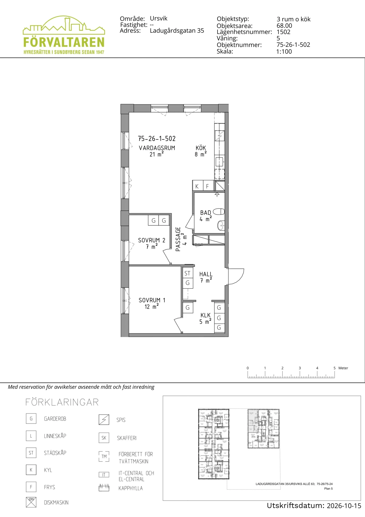 Planritning, Ladugårdsgatan 35