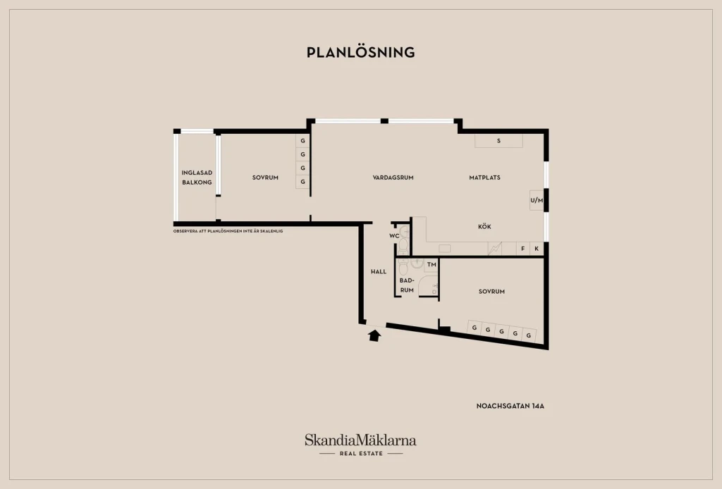 Planritning, Noachsgatan 14A